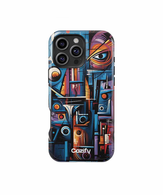 Vibrant Abstract Expression in Chaos iPhone case Case Cazify - Delivery Canada