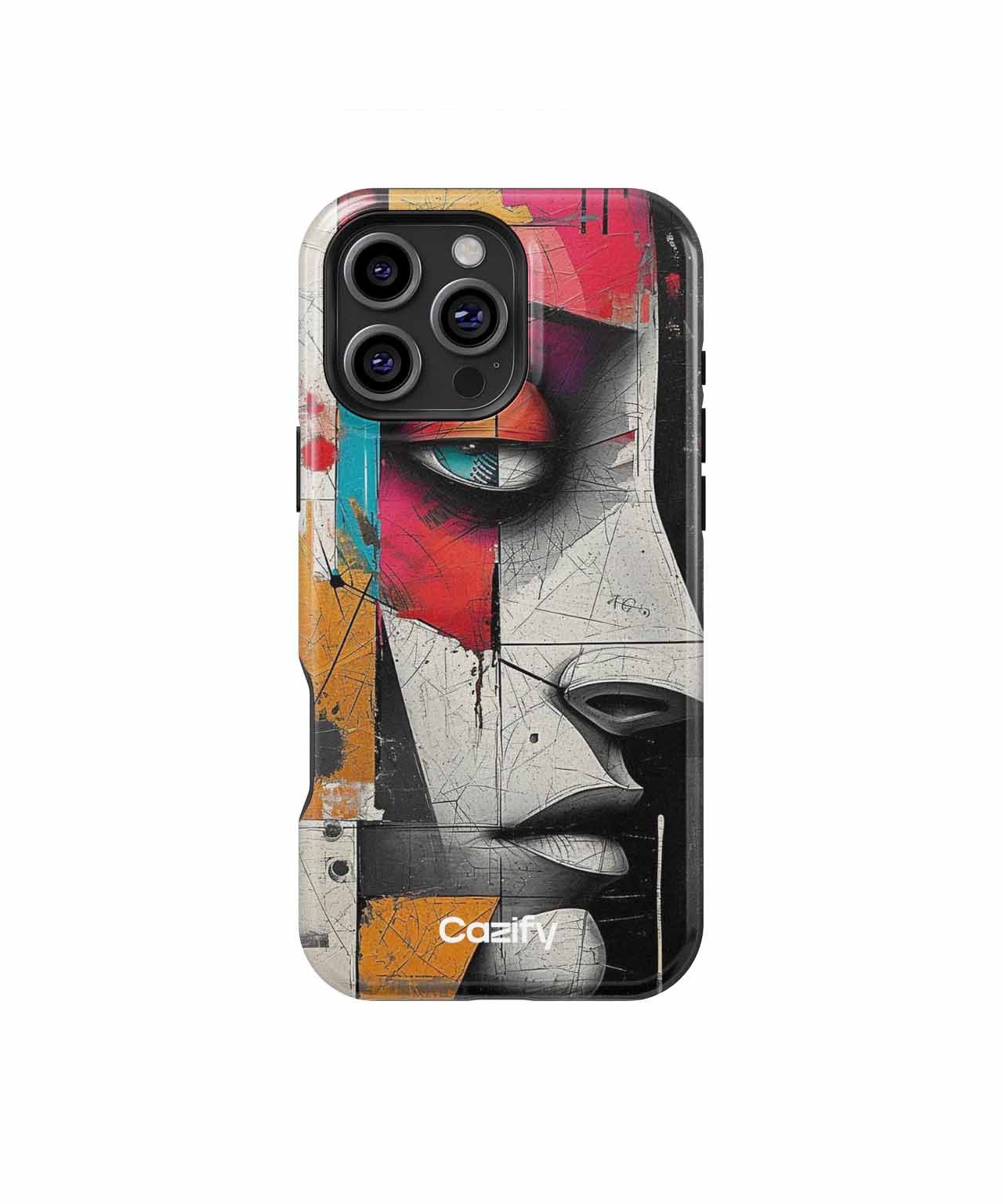 Vibrant Abstract Portrait of a Stranger iPhone case Case Cazify - Delivery Canada