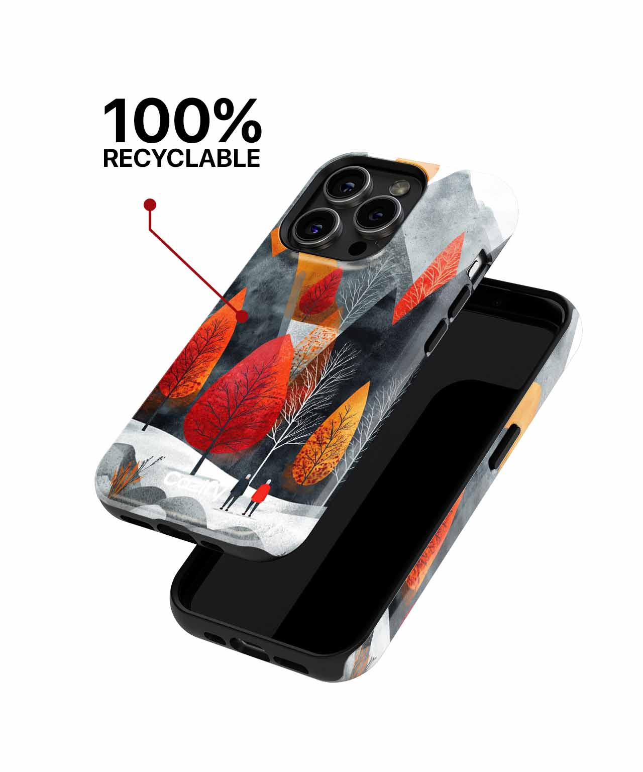 Vibrant Autumn Adventure in the Mountains iPhone case Case Cazify - Delivery Canada