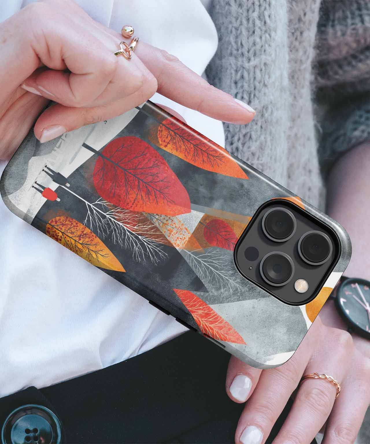 Vibrant Autumn Adventure in the Mountains iPhone case Case Cazify - Delivery Canada
