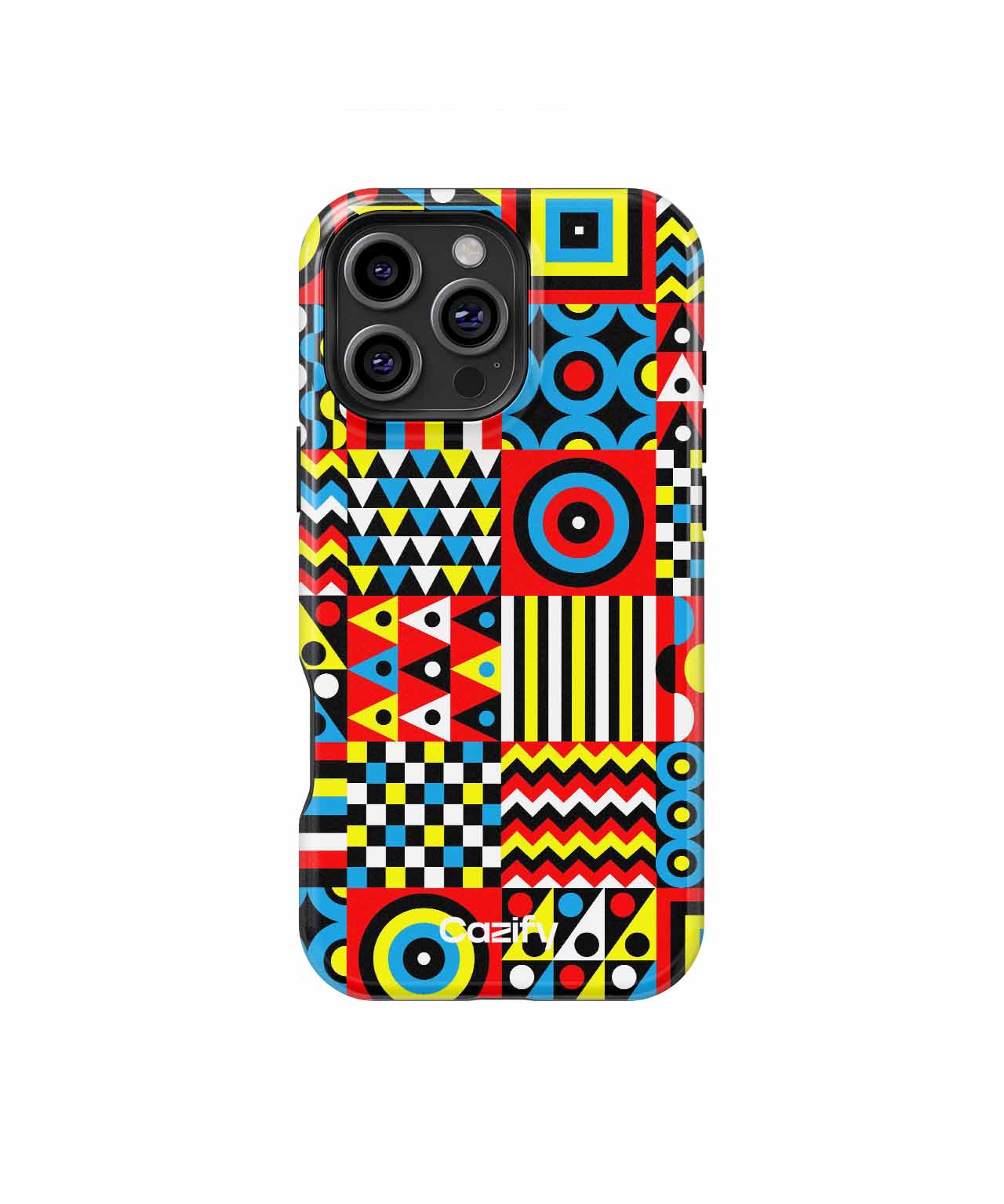 Vibrant Chaos of Colors and Shapes iPhone case Case Cazify - Delivery Canada
