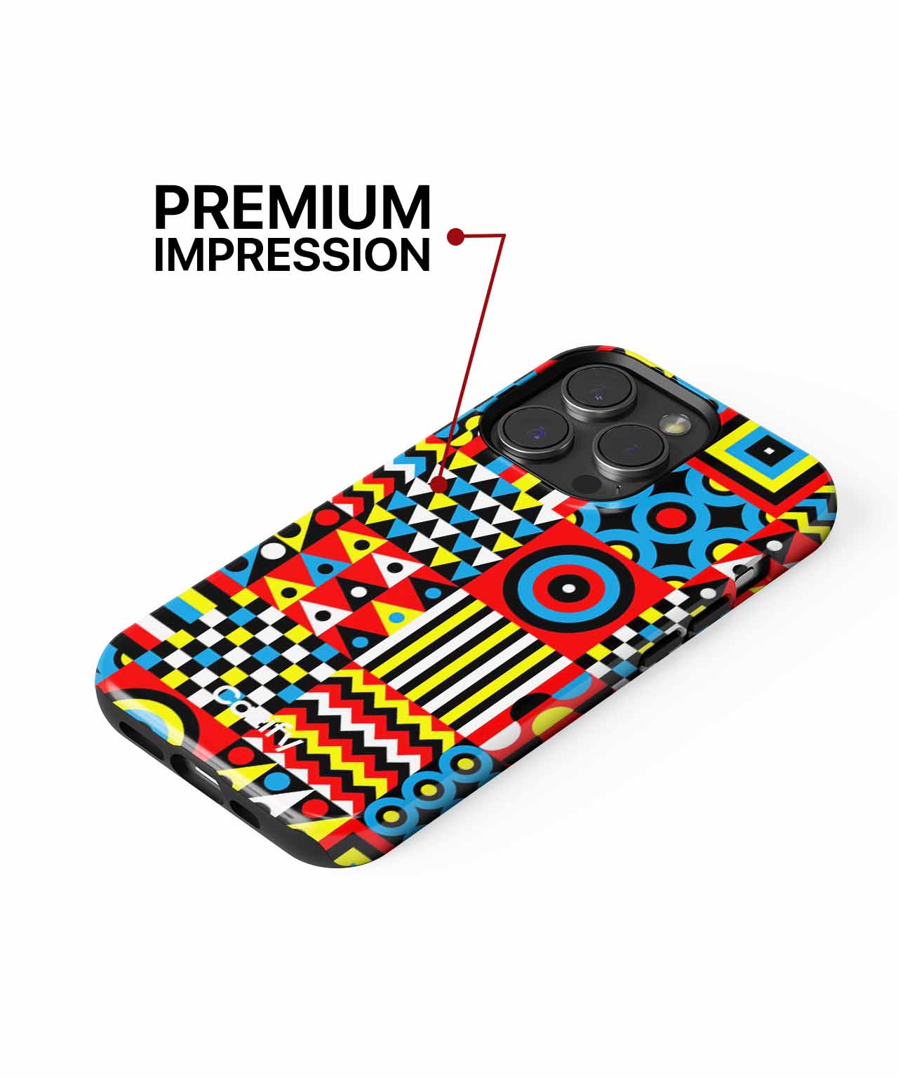 Vibrant Chaos of Colors and Shapes iPhone case Case Cazify - Delivery Canada