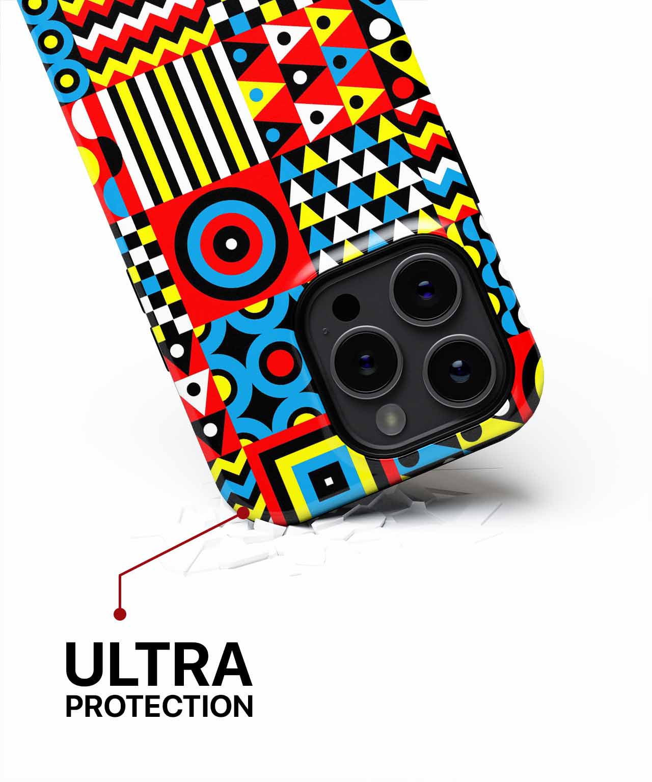 Vibrant Chaos of Colors and Shapes iPhone case Case Cazify - Delivery Canada