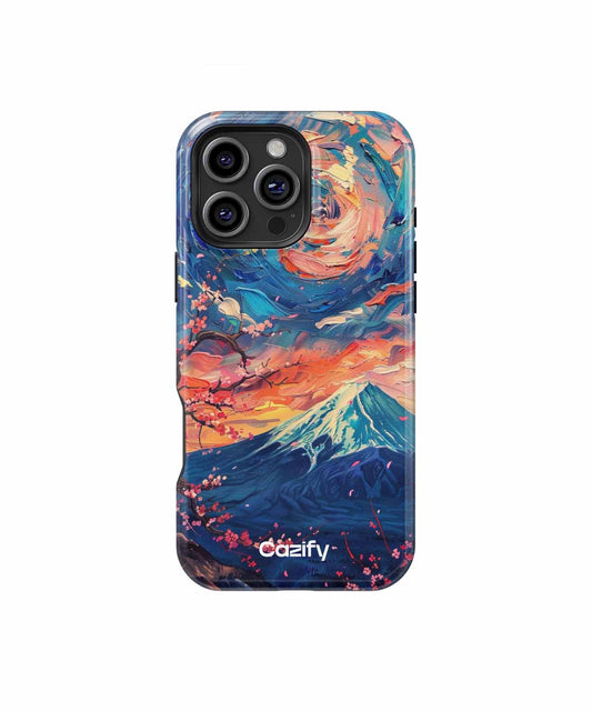 Vibrant Cherry Blossom Swirl Sky iPhone case Case Cazify - Delivery Canada
