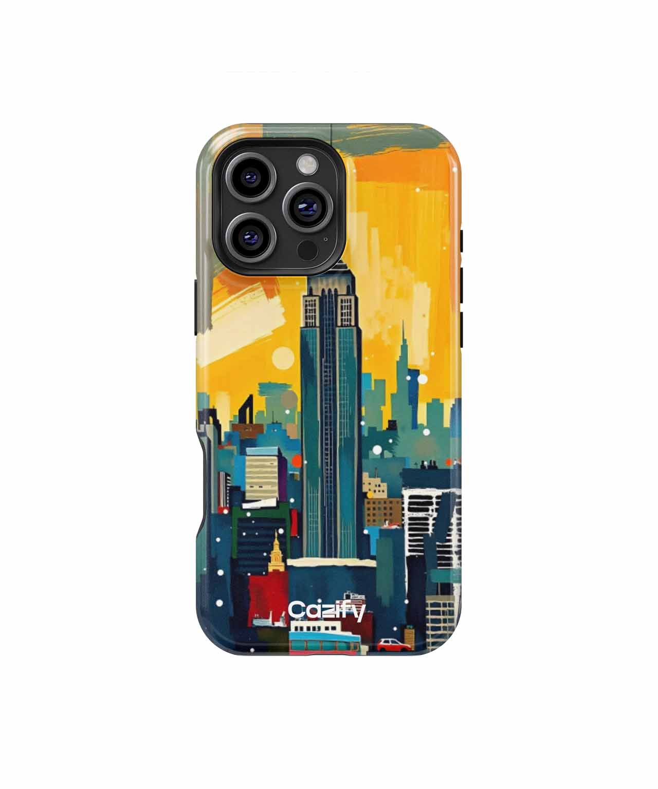 Vibrant City Sunset Dreams iPhone case Case Cazify - Delivery Canada