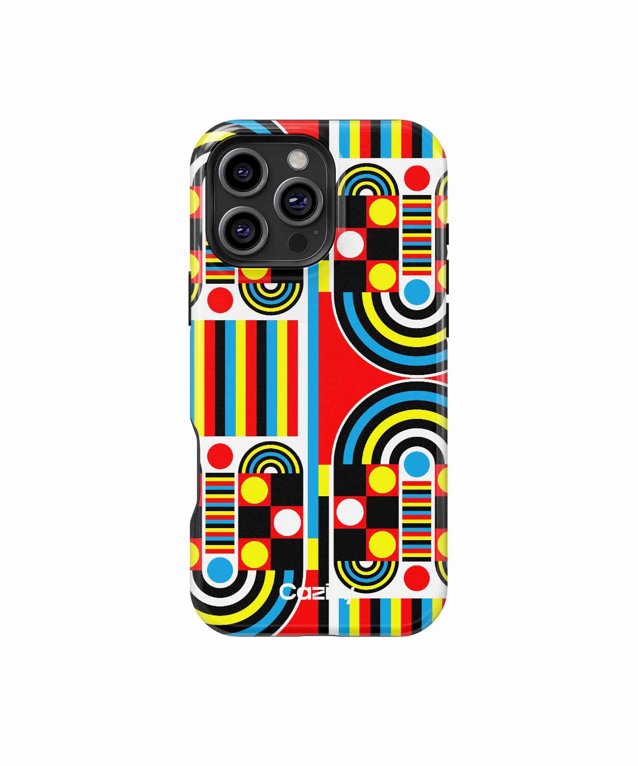Vibrant Colorful Circles and Lines iPhone case Case Cazify - Delivery Canada