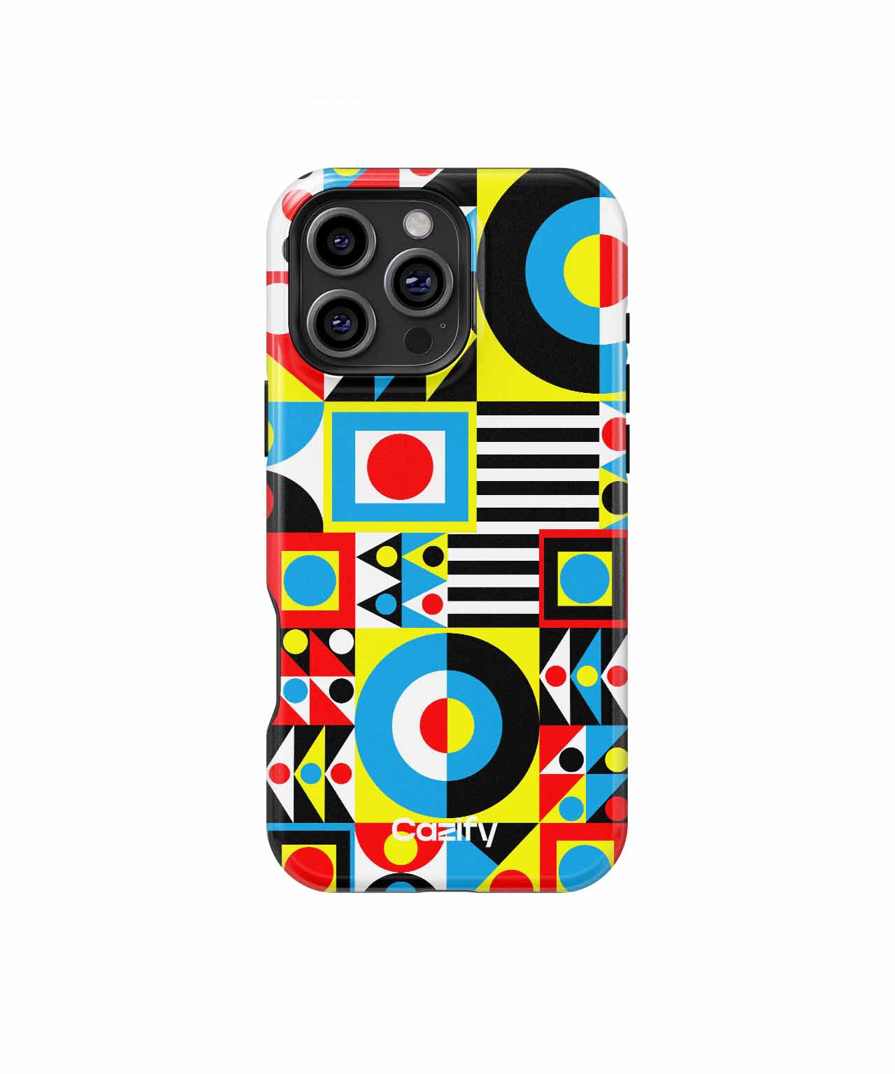 Vibrant Colorful Geometry Dance iPhone case Case Cazify - Delivery Canada