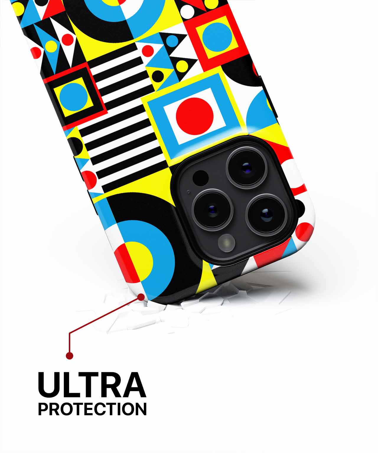 Vibrant Colorful Geometry Dance iPhone case Case Cazify - Delivery Canada