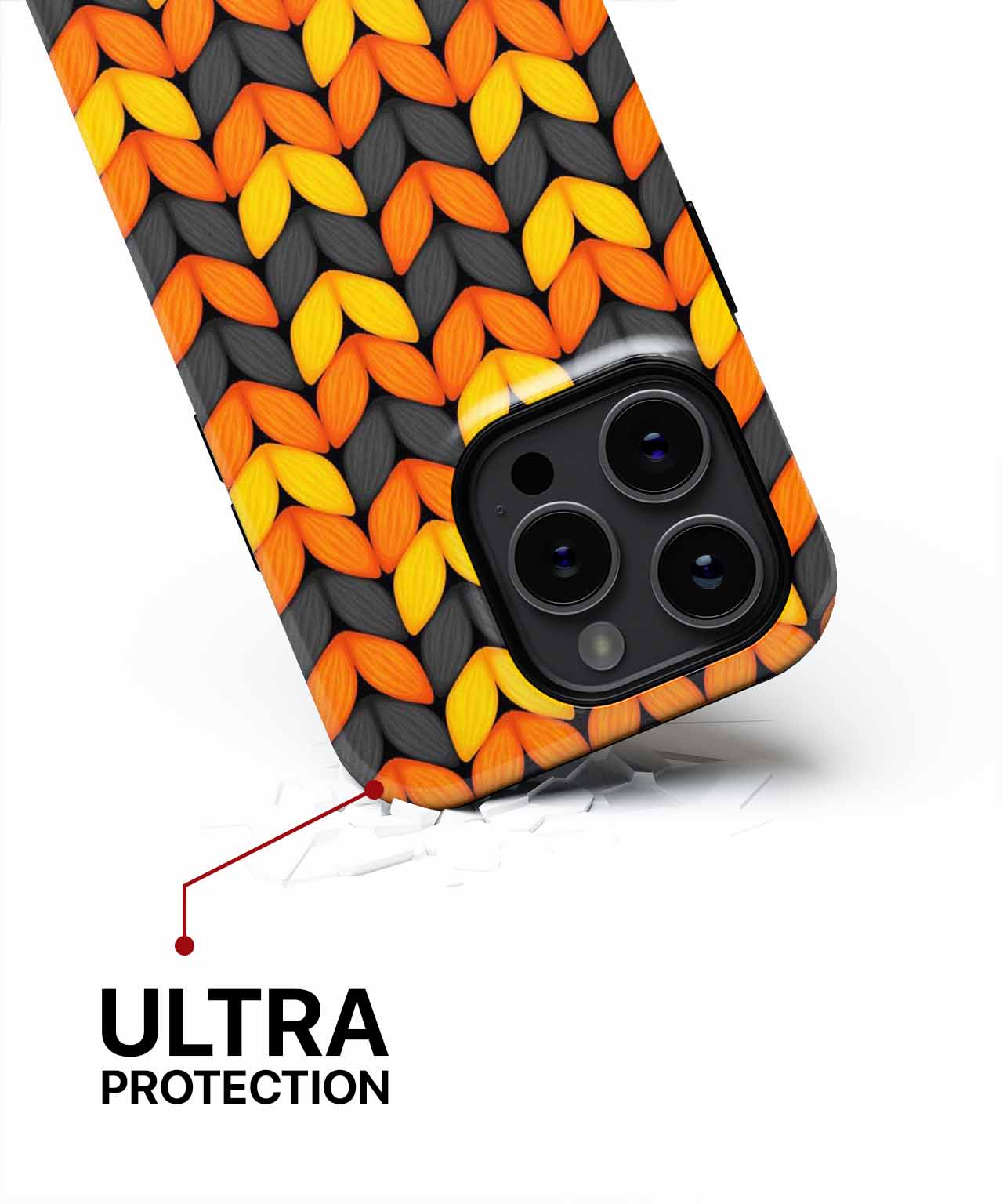 Vibrant Colorful Leaf Pattern Design iPhone case Case Cazify - Delivery Canada