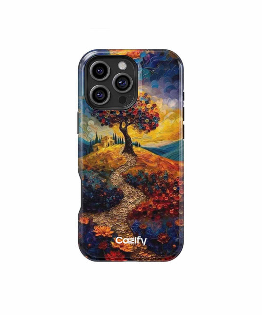 Vibrant Colorful Pathway to Blissful Serenity iPhone case Case Cazify - Delivery Canada
