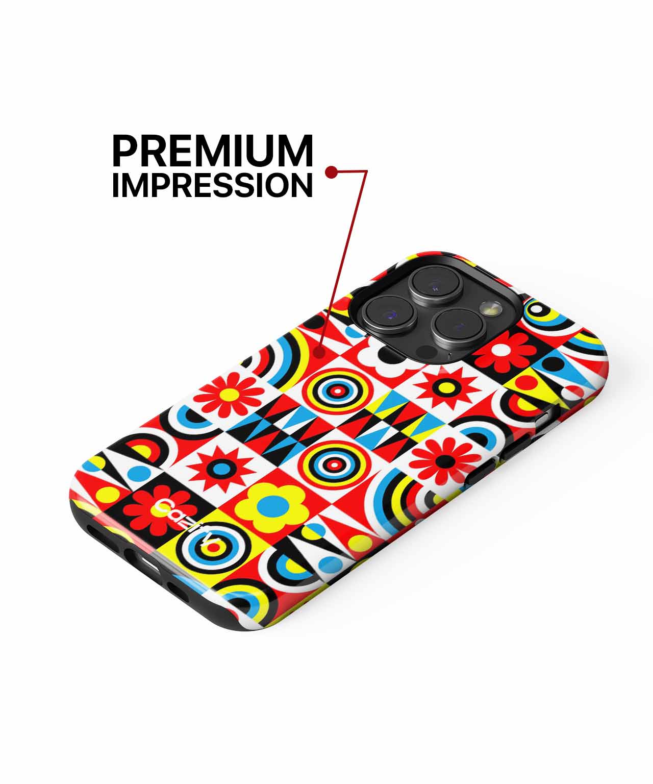 Vibrant Colorful Pattern Party Vibes iPhone case Case Cazify - Delivery Canada