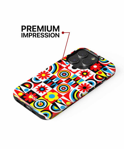 Vibrant Colorful Pattern Party Vibes iPhone case Case Cazify - Delivery Canada