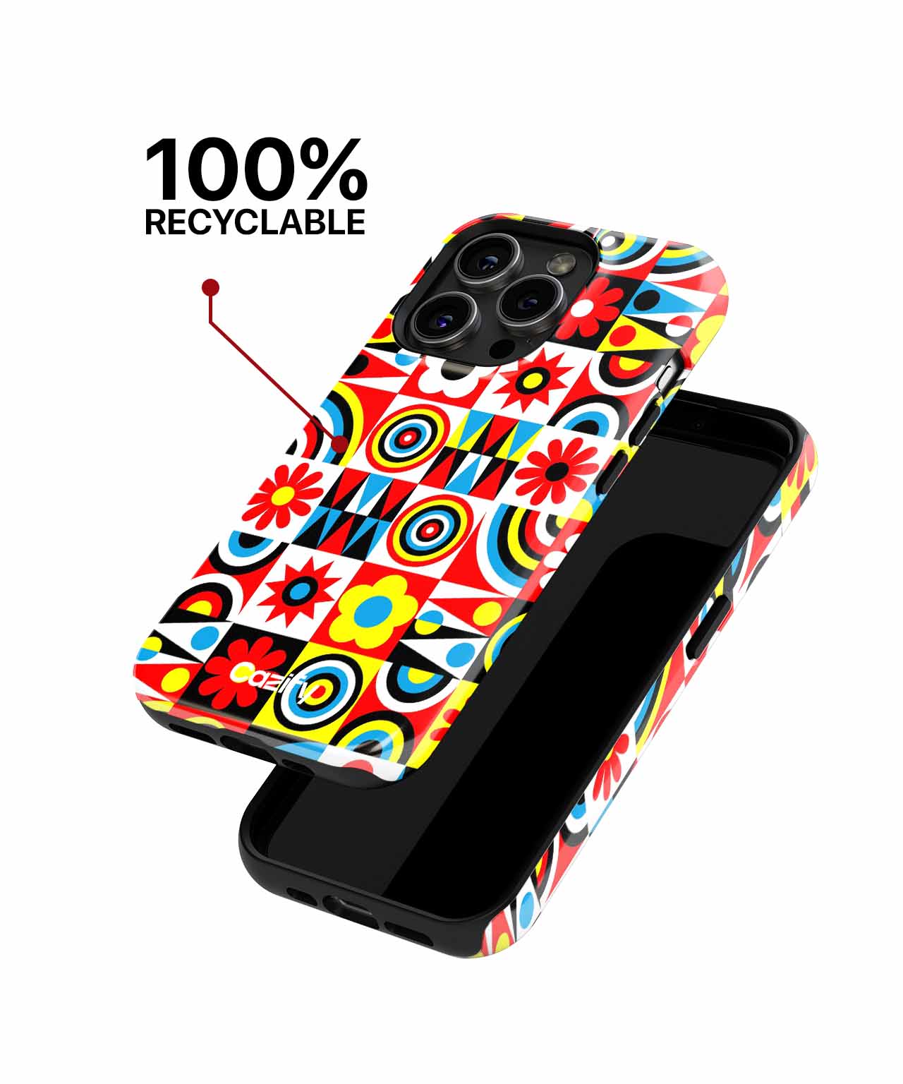 Vibrant Colorful Pattern Party Vibes iPhone case Case Cazify - Delivery Canada