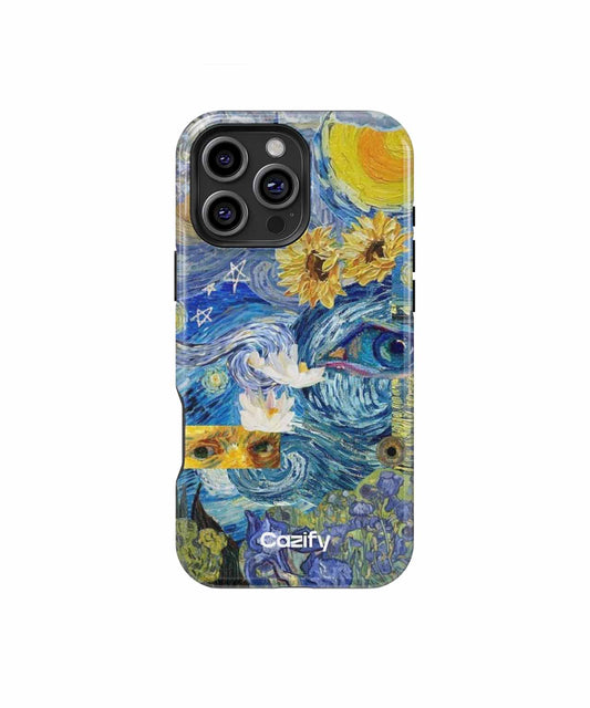 Vibrant Cosmic Eye Water Painting iPhone case Case Cazify - Delivery Canada