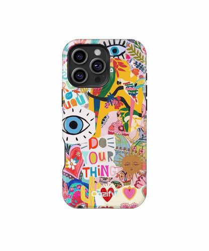 Vibrant Eclectic Artful Paradise iPhone case Case Cazify - Delivery Canada