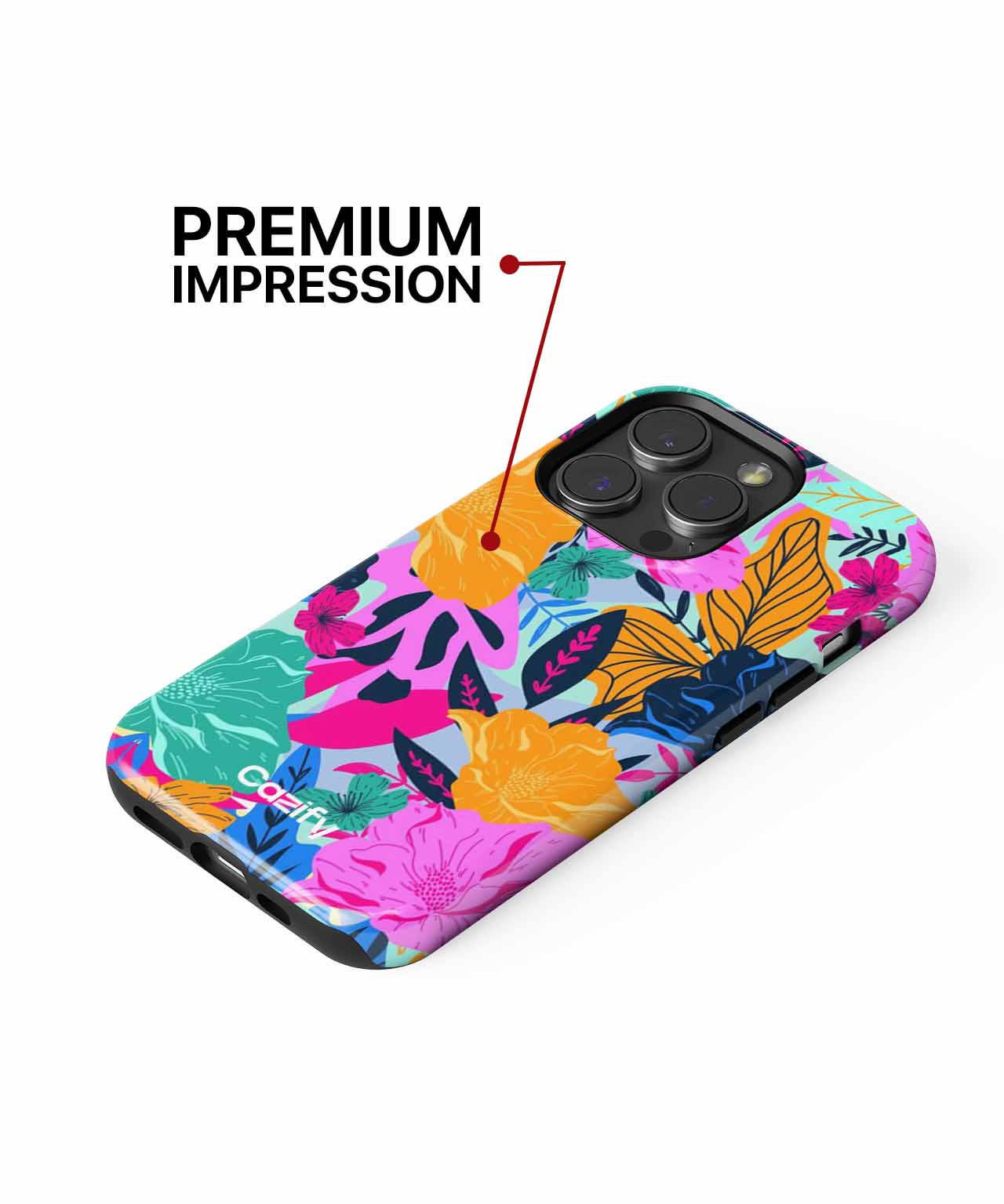 Vibrant Floral Dance Party iPhone case Case Cazify - Delivery Canada