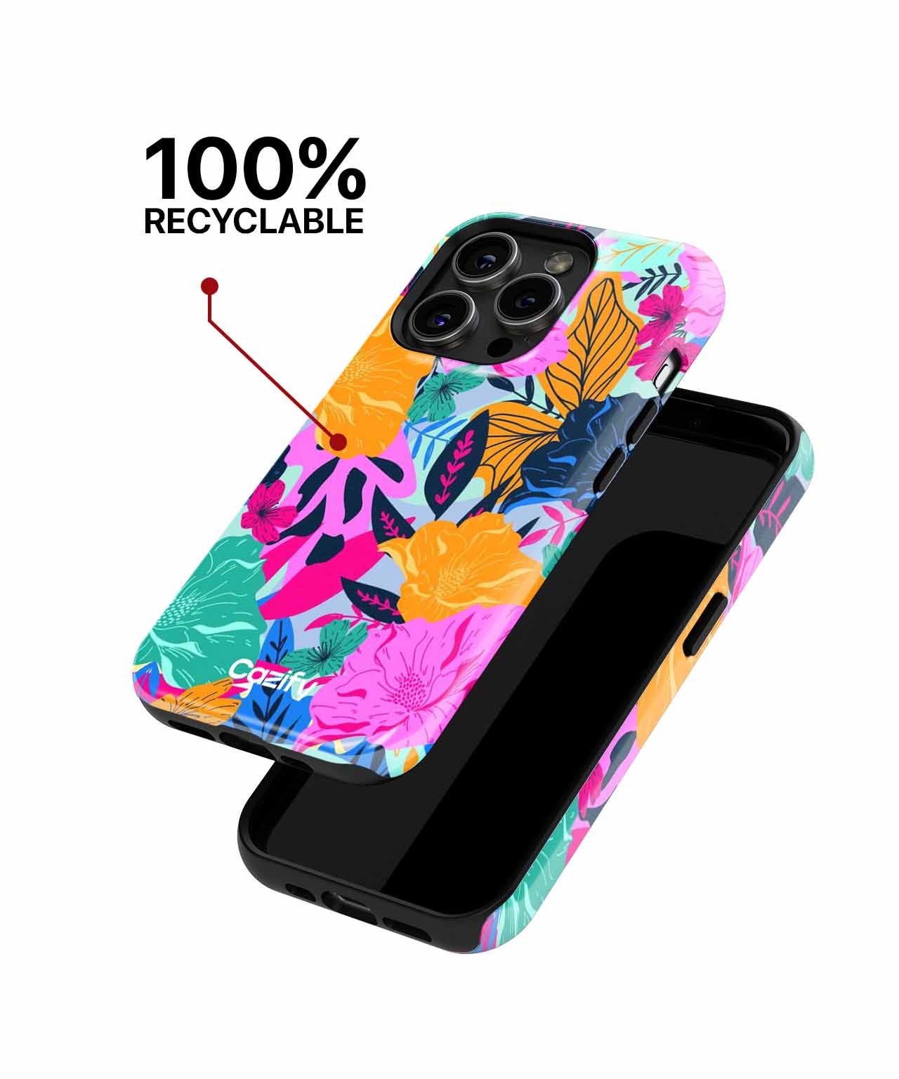 Vibrant Floral Dance Party iPhone case Case Cazify - Delivery Canada