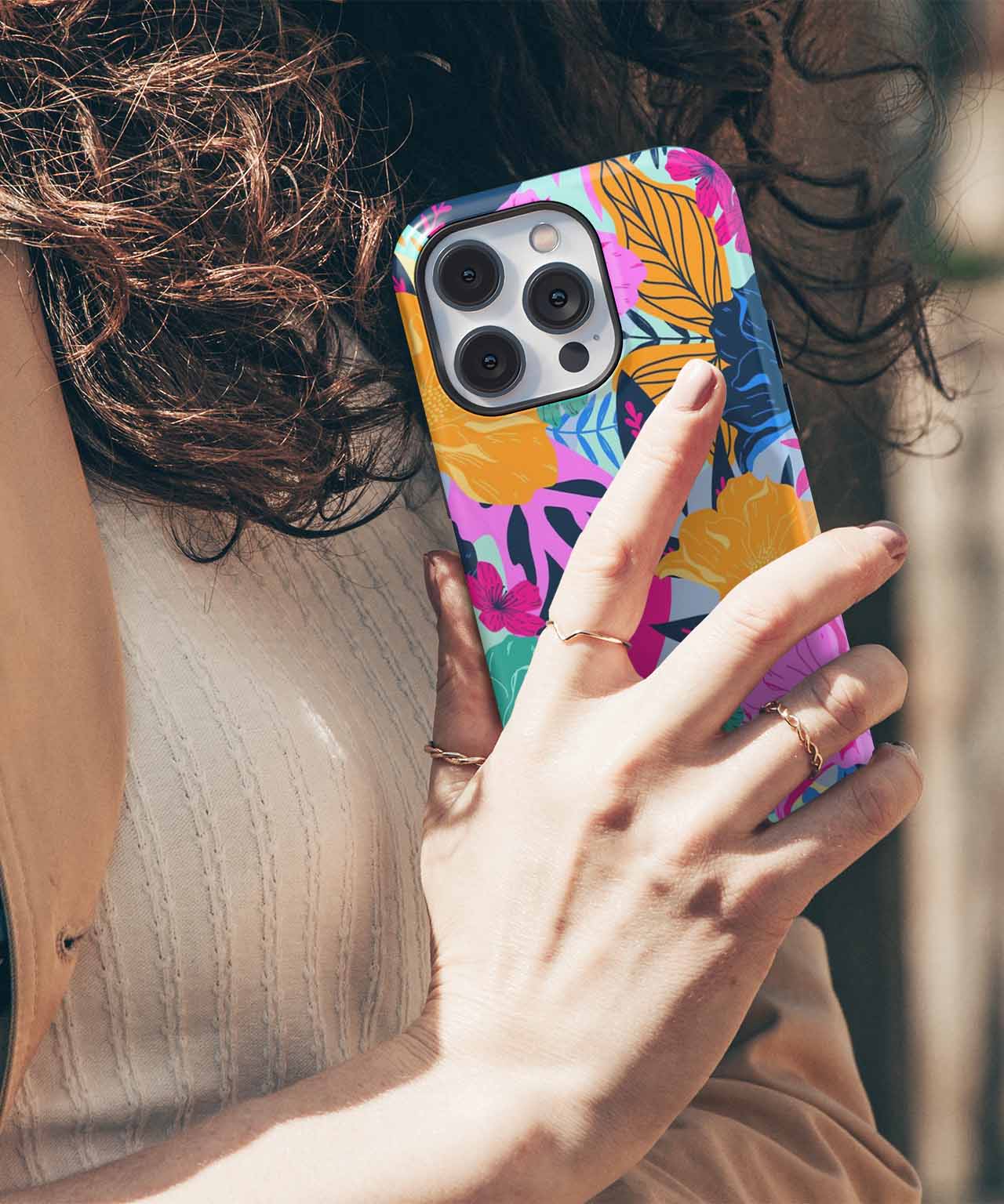 Vibrant Floral Dance Party iPhone case Case Cazify - Delivery Canada