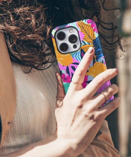 Vibrant Floral Dance Party iPhone case Case Cazify - Delivery Canada