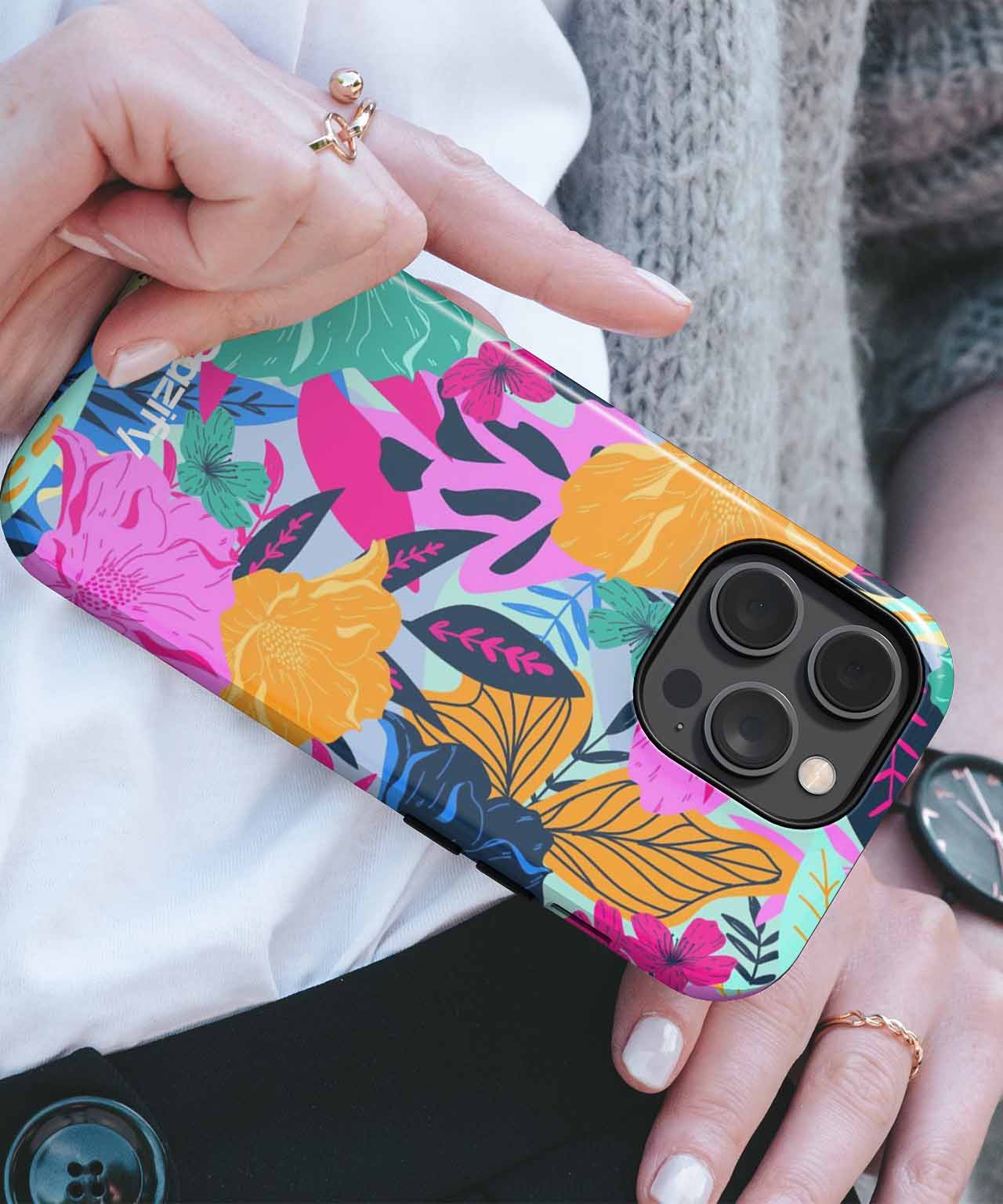Vibrant Floral Dance Party iPhone case Case Cazify - Delivery Canada