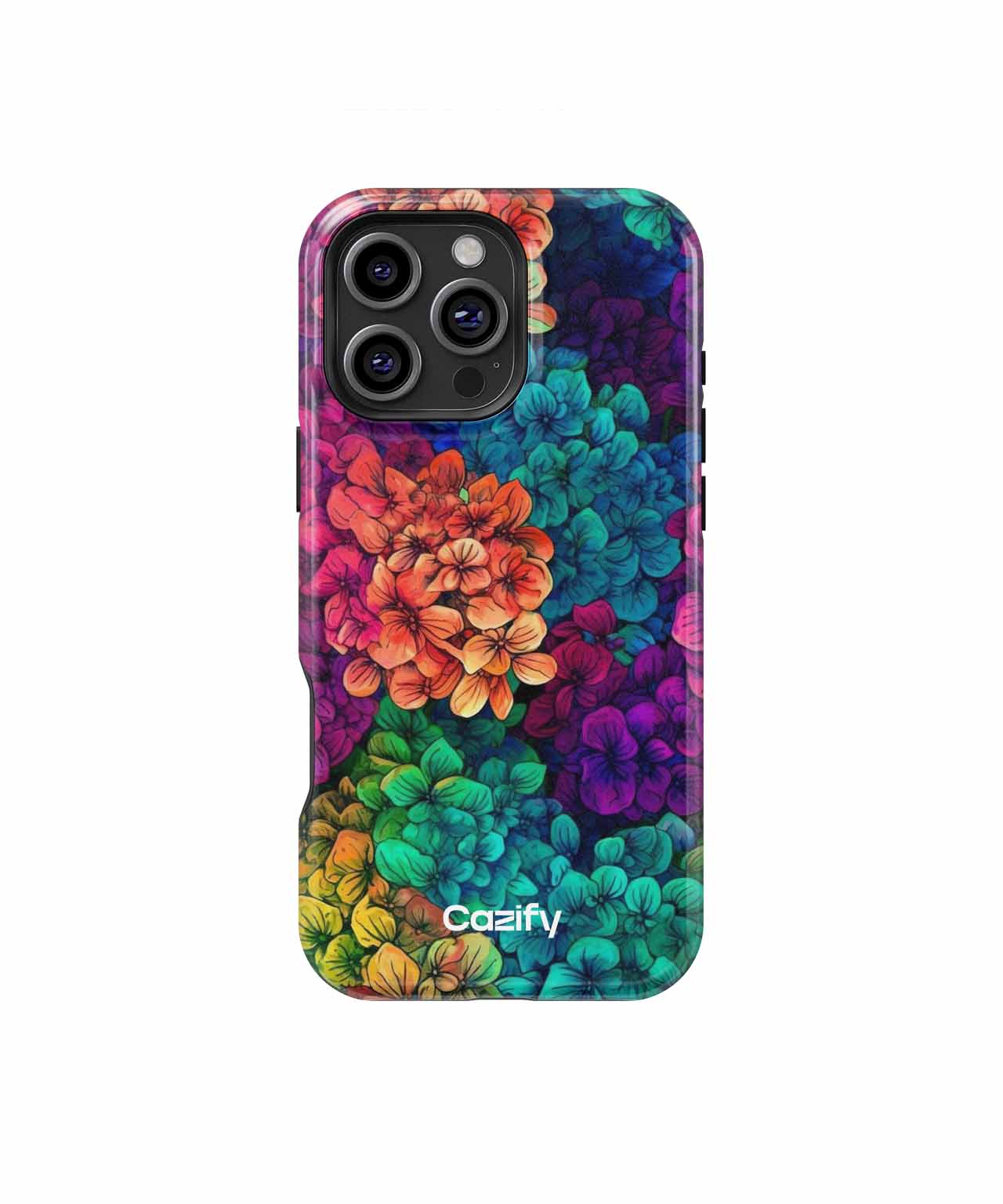 Vibrant floral explosion of colors iPhone case Case Cazify - Delivery Canada