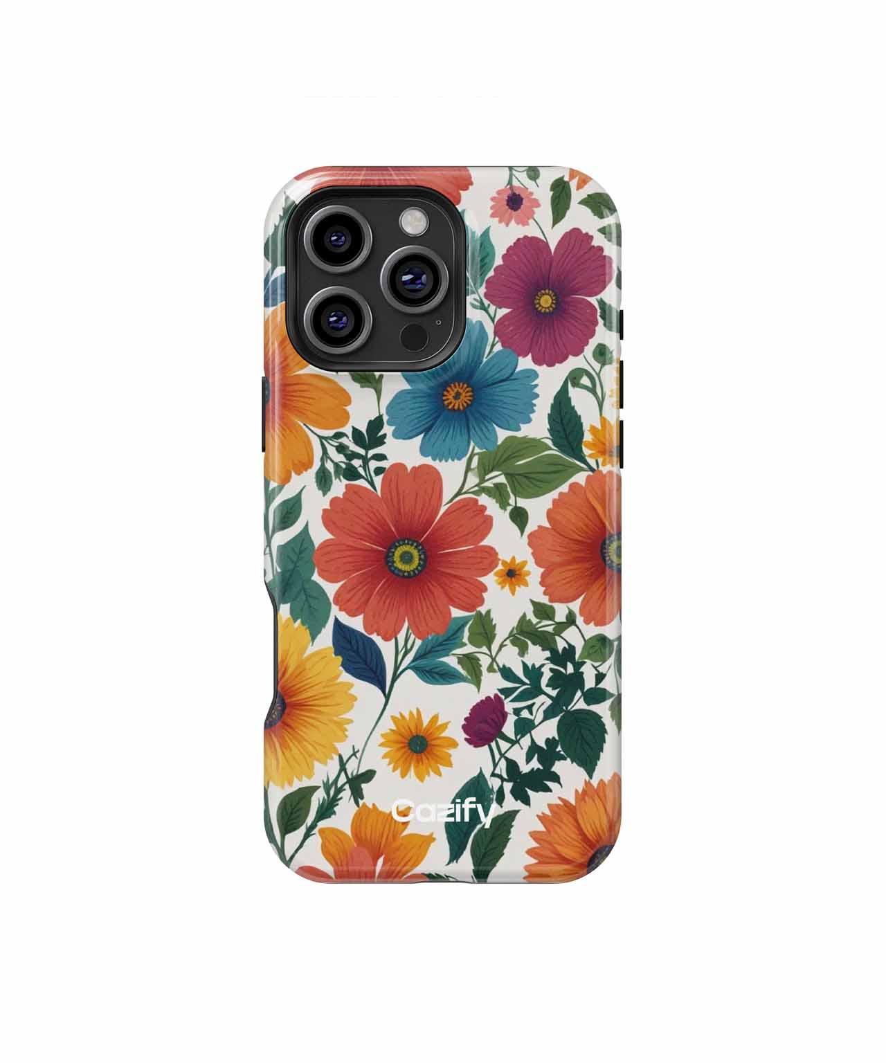 Vibrant Floral Explosion of Colors iPhone case Case Cazify - Delivery Canada