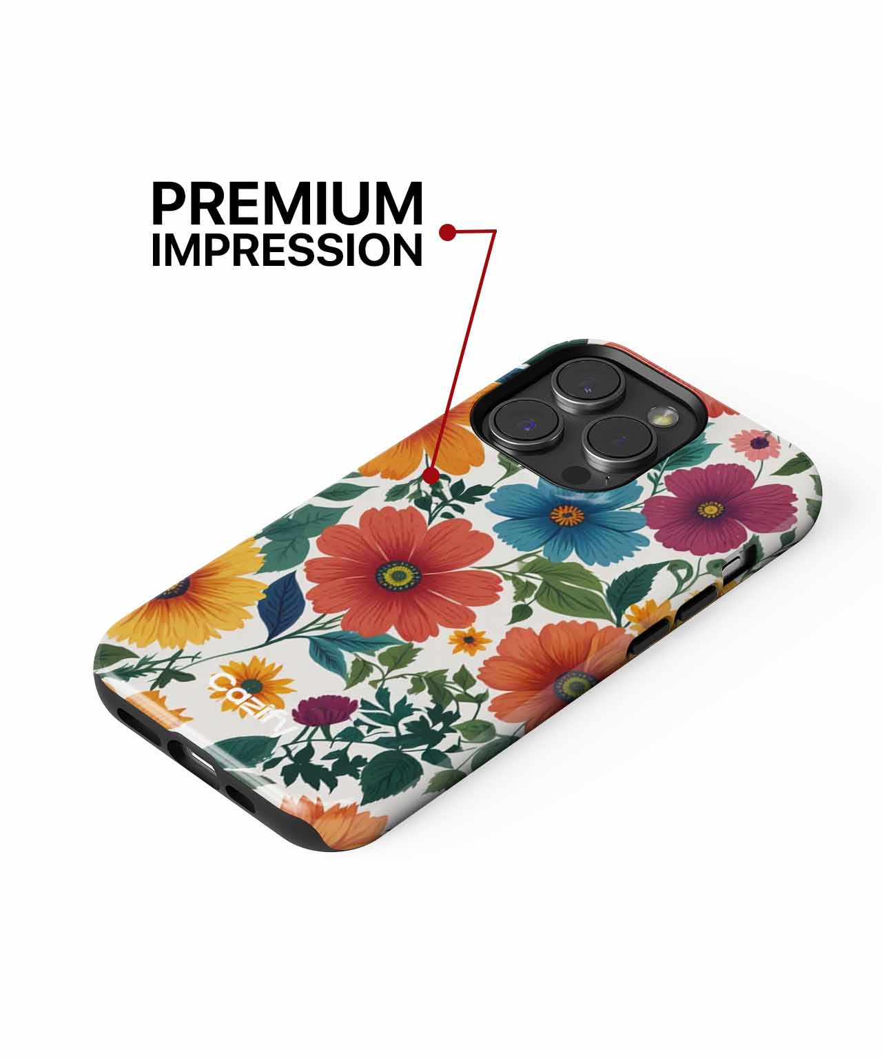 Vibrant Floral Explosion of Colors iPhone case Case Cazify - Delivery Canada