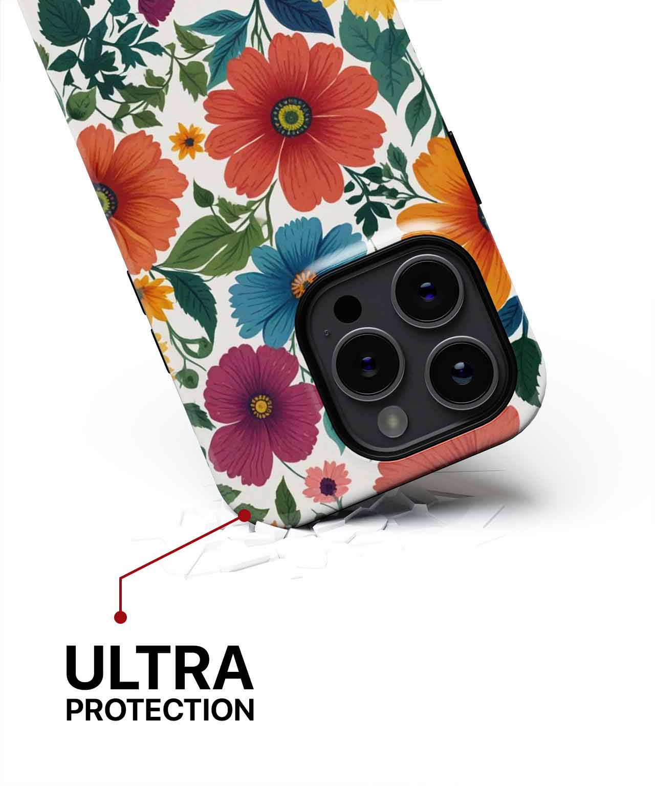 Vibrant Floral Explosion of Colors iPhone case Case Cazify - Delivery Canada