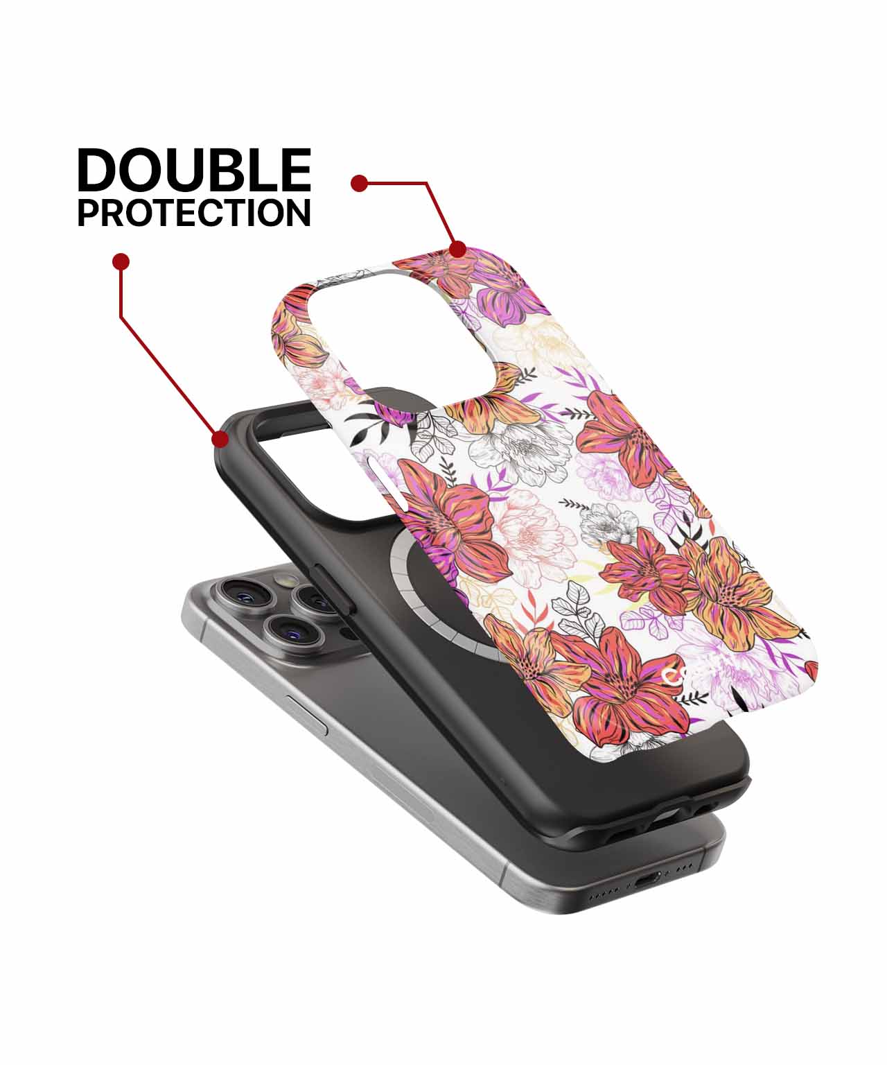 Vibrant Floral Explosion of Fun iPhone case Case Cazify - Delivery Canada