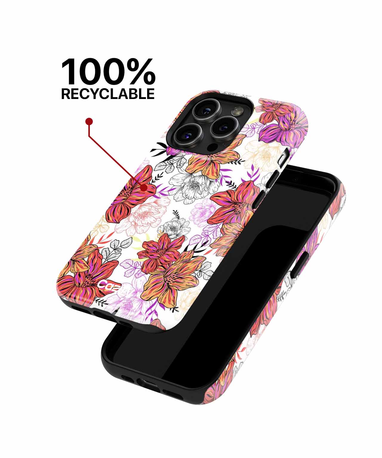 Vibrant Floral Explosion of Fun iPhone case Case Cazify - Delivery Canada