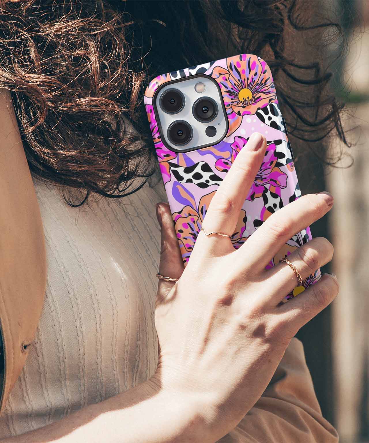 Vibrant Floral Explosion of Joy iPhone case Case Cazify - Delivery Canada