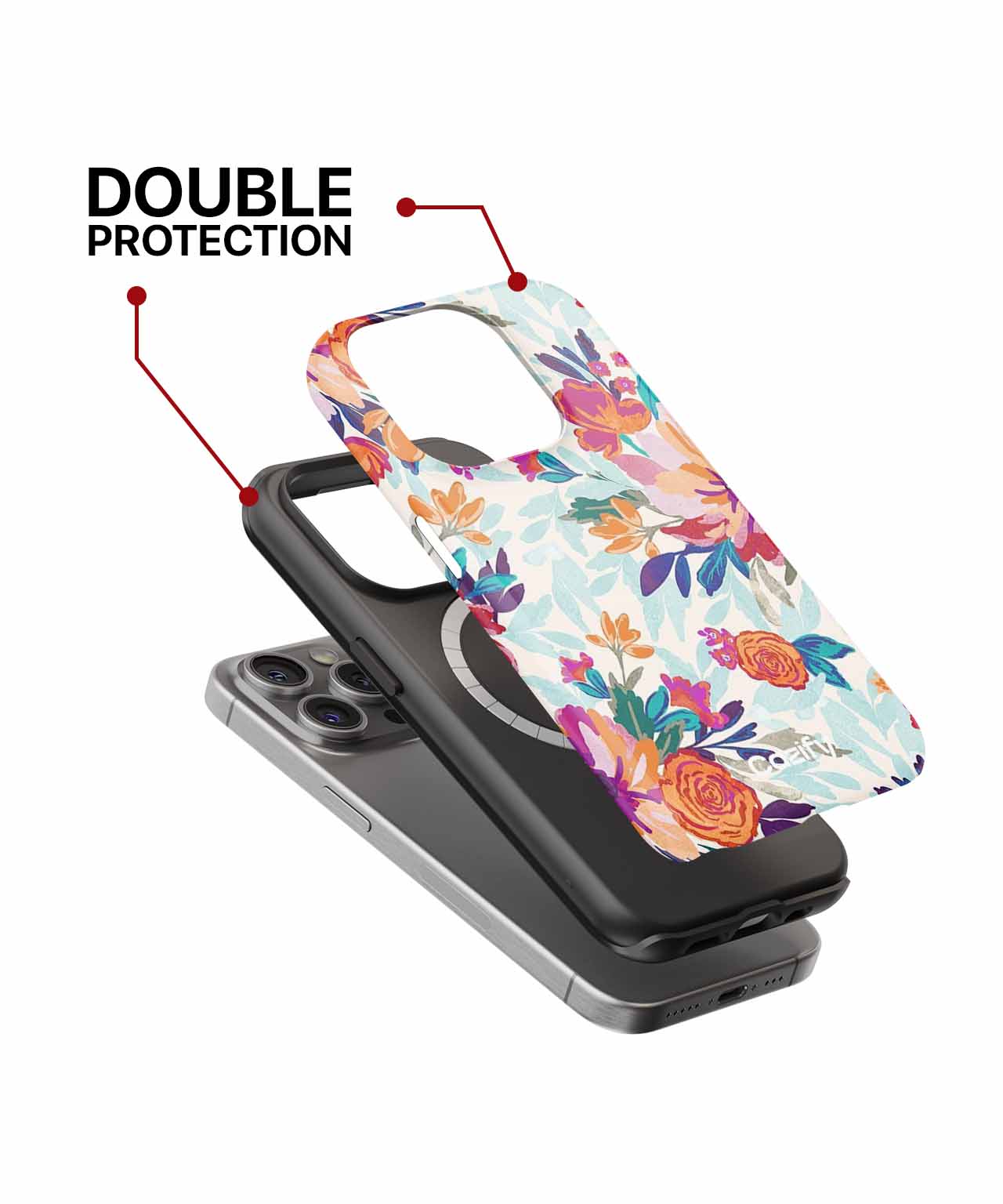 Vibrant Floral Fantasy Dance iPhone case Case Cazify - Delivery Canada