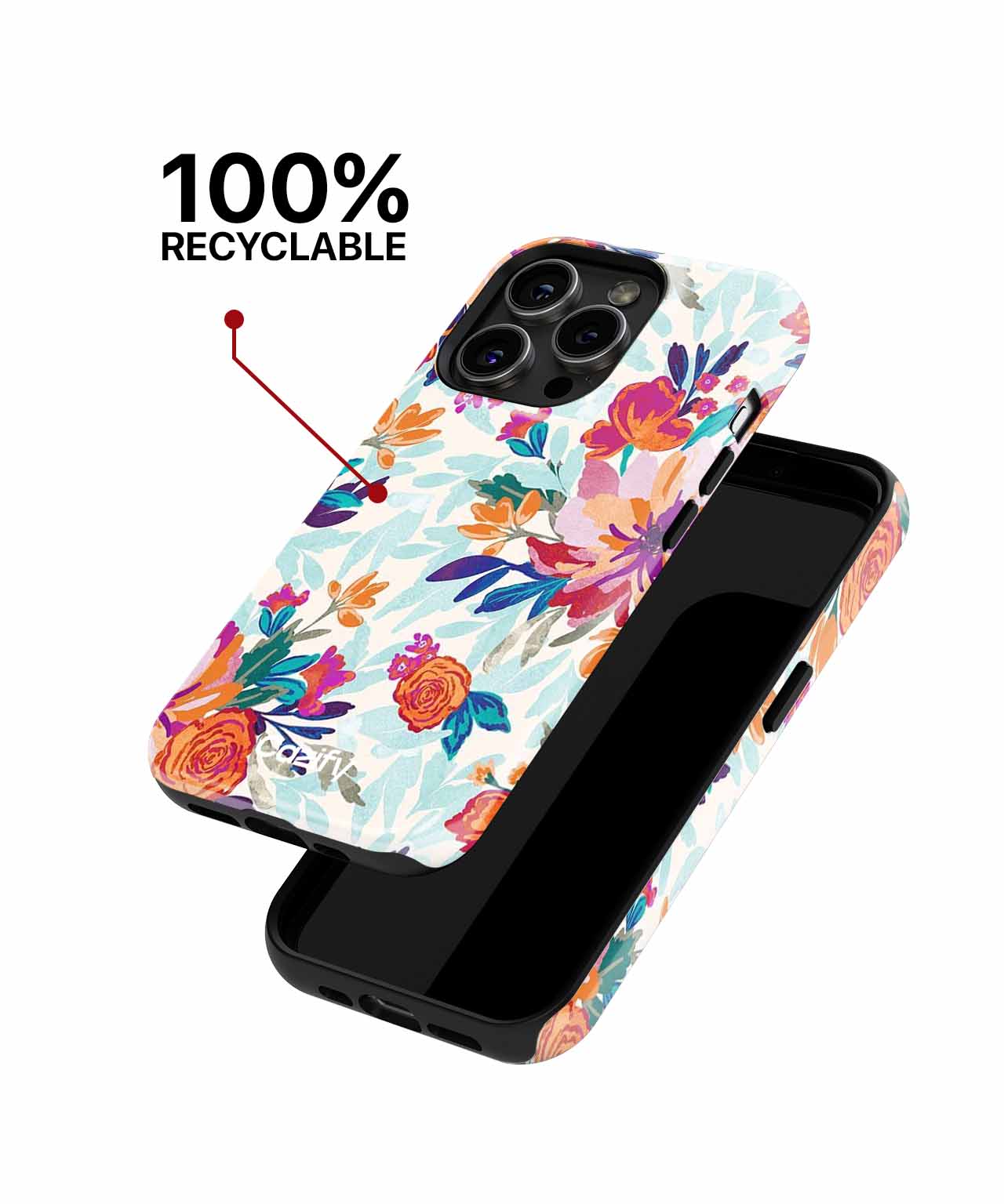 Vibrant Floral Fantasy Dance iPhone case Case Cazify - Delivery Canada