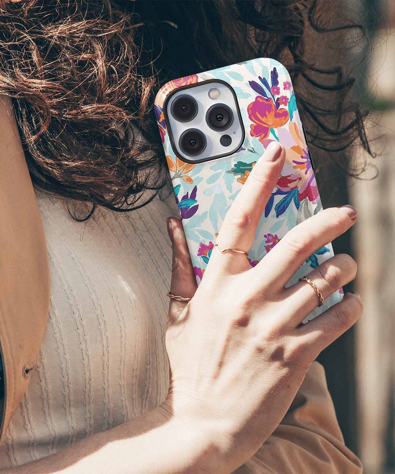 Vibrant Floral Fantasy Dance iPhone case Case Cazify - Delivery Canada