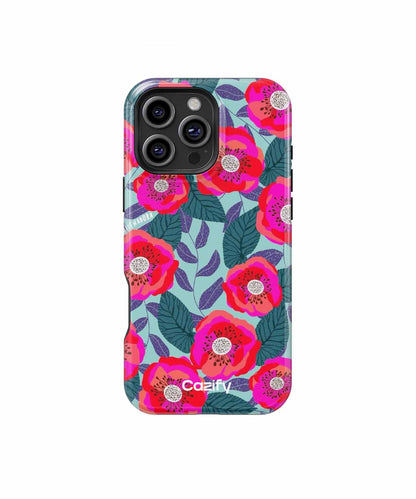 Vibrant Floral Fantasy Garden iPhone case Case Cazify - Delivery Canada