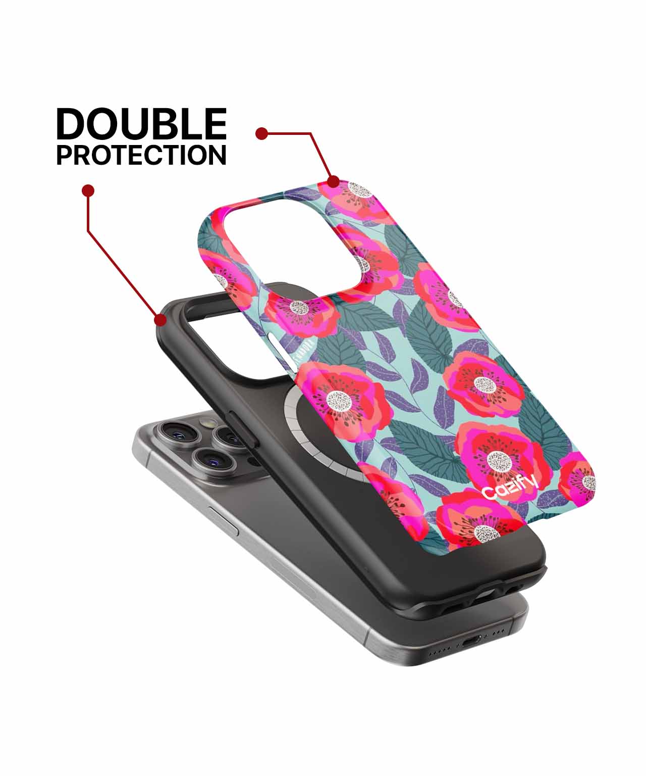 Vibrant Floral Fantasy Garden iPhone case Case Cazify - Delivery Canada