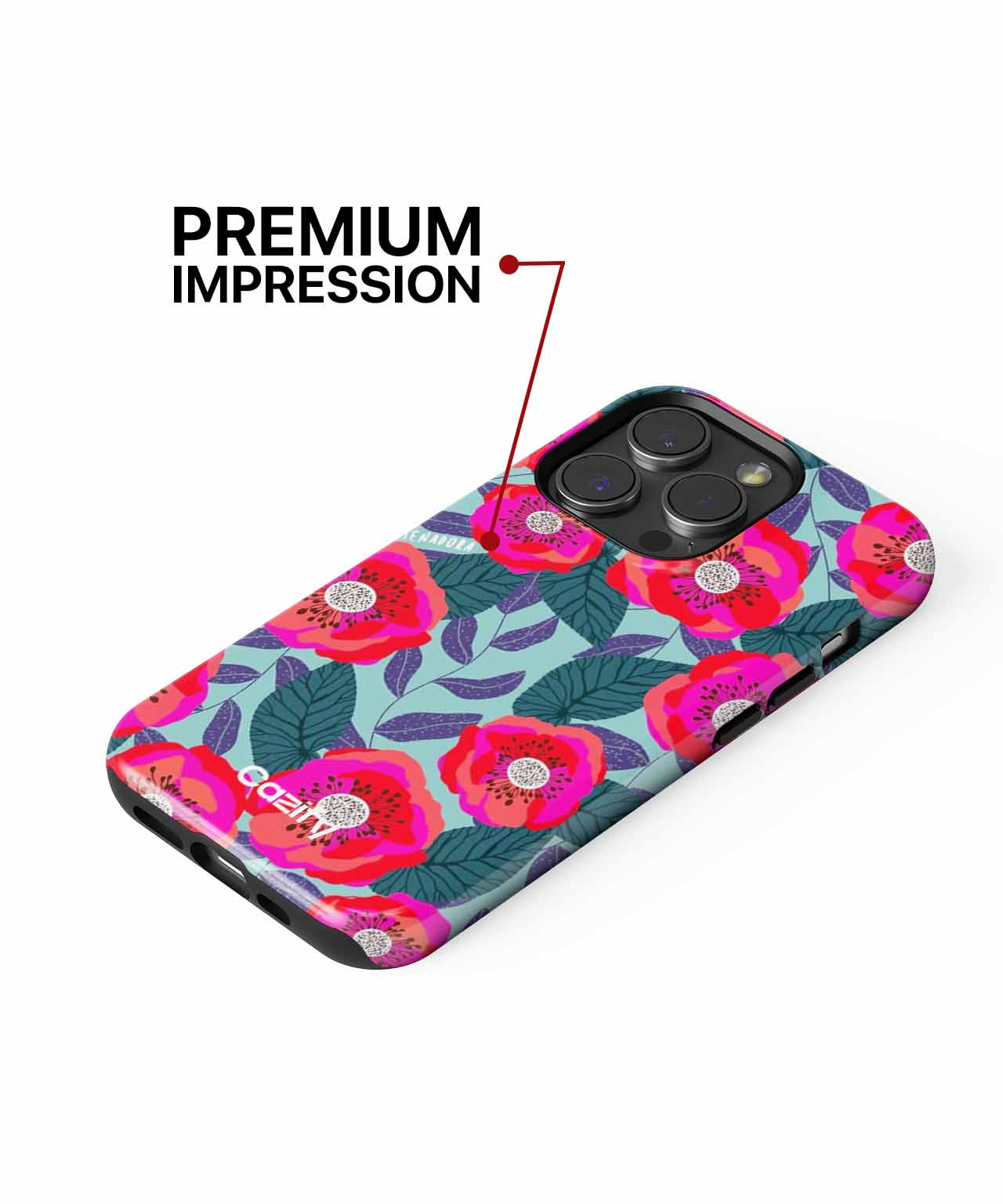 Vibrant Floral Fantasy Garden iPhone case Case Cazify - Delivery Canada