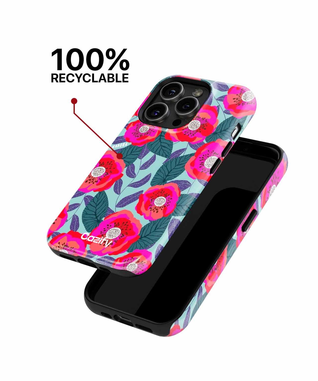 Vibrant Floral Fantasy Garden iPhone case Case Cazify - Delivery Canada