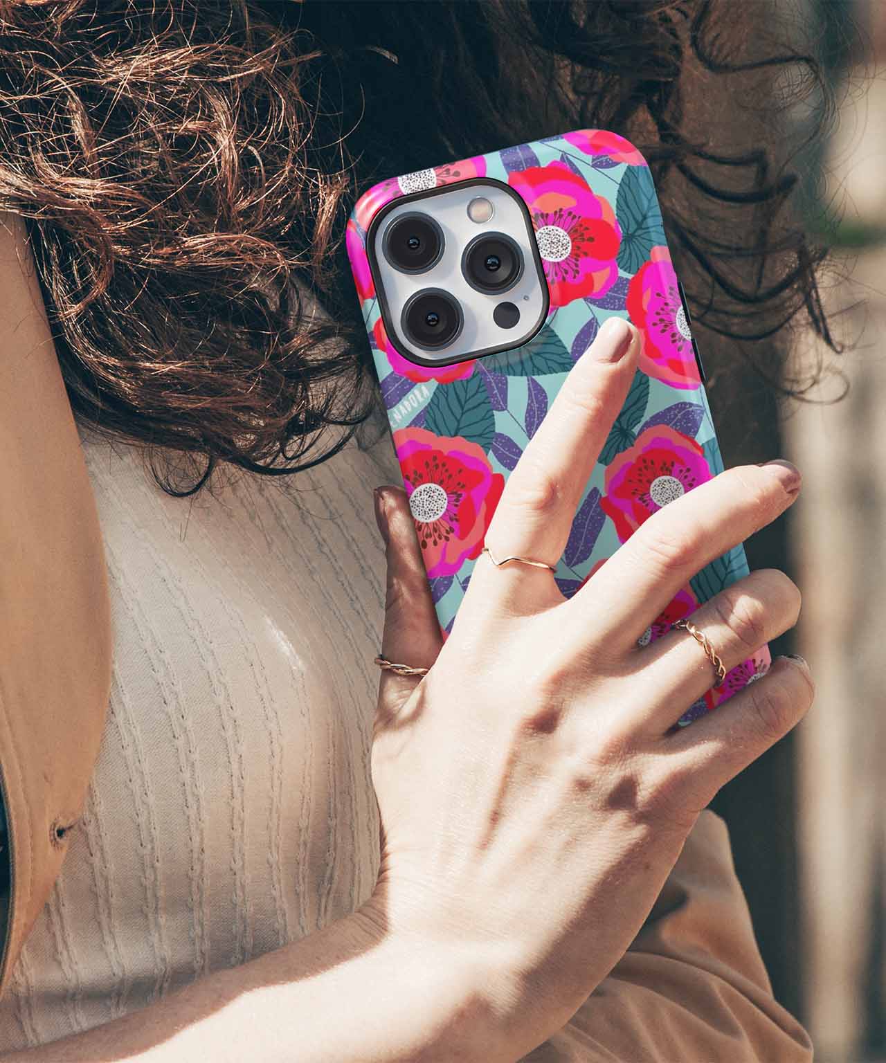 Vibrant Floral Fantasy Garden iPhone case Case Cazify - Delivery Canada