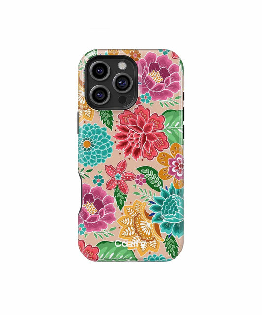 Vibrant floral fiesta bursting with color iPhone case Case Cazify - Delivery Canada