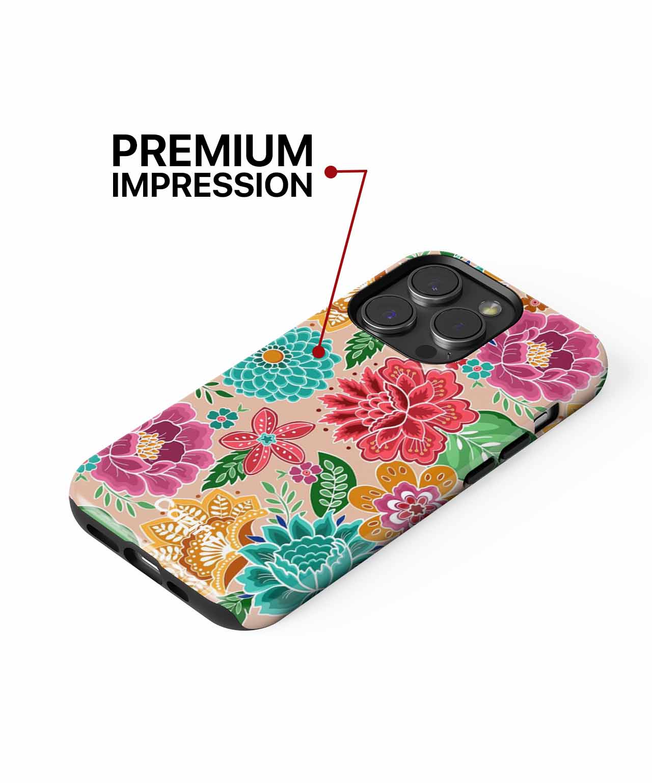 Vibrant floral fiesta bursting with color iPhone case Case Cazify - Delivery Canada