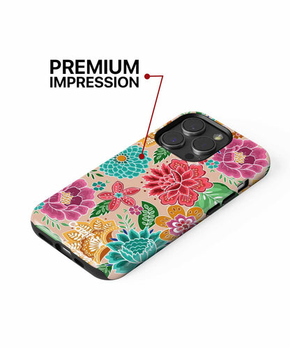 Vibrant floral fiesta bursting with color iPhone case Case Cazify - Delivery Canada