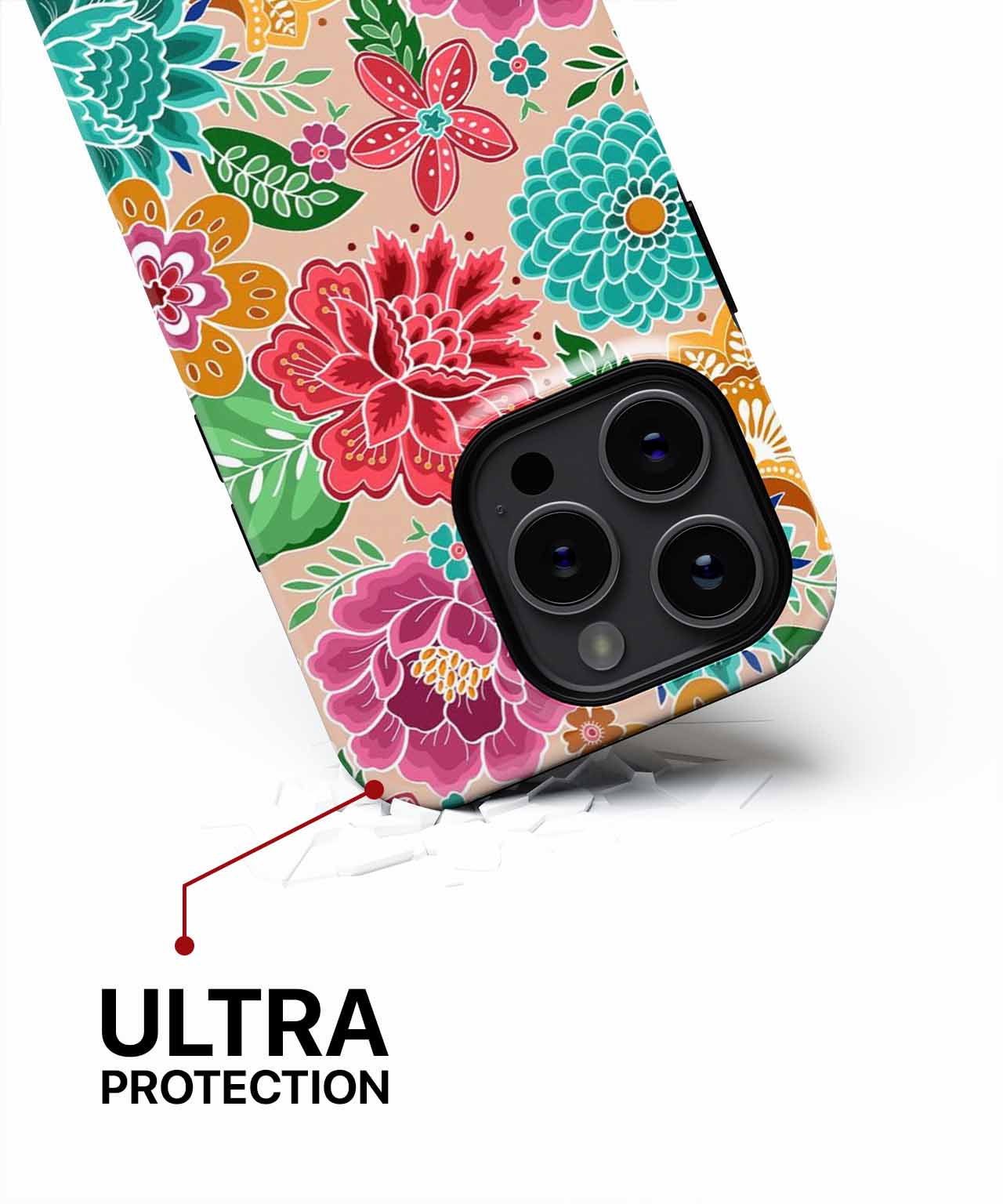 Vibrant floral fiesta bursting with color iPhone case Case Cazify - Delivery Canada