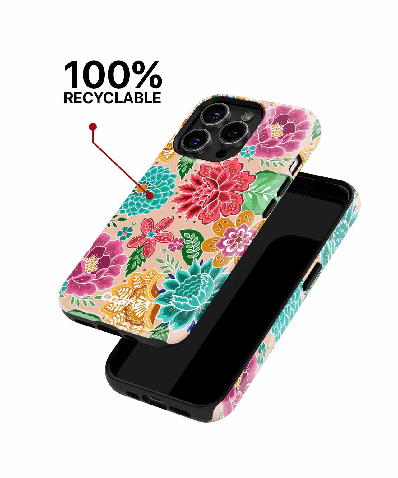 Vibrant floral fiesta bursting with color iPhone case Case Cazify - Delivery Canada