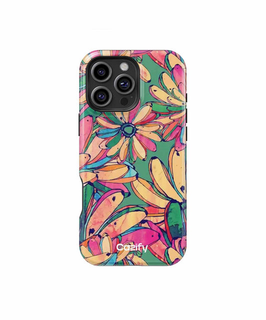 Vibrant Floral Fiesta of Laughter iPhone case Case Cazify - Delivery Canada
