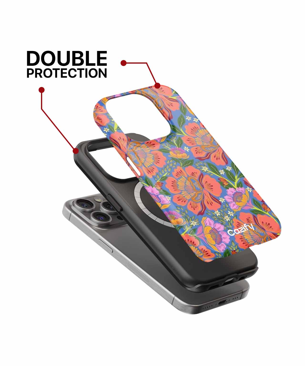 Vibrant Floral Fiesta Pattern iPhone case Case Cazify - Delivery Canada