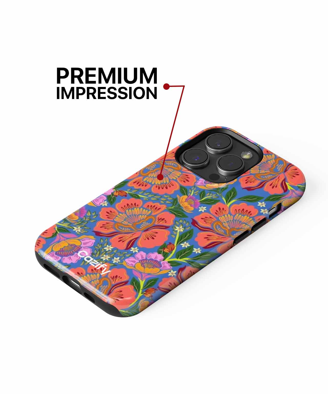 Vibrant Floral Fiesta Pattern iPhone case Case Cazify - Delivery Canada