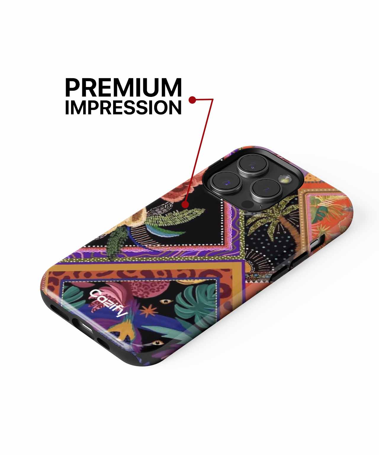Vibrant Floral Jungle Party Vibes iPhone case Case Cazify - Delivery Canada