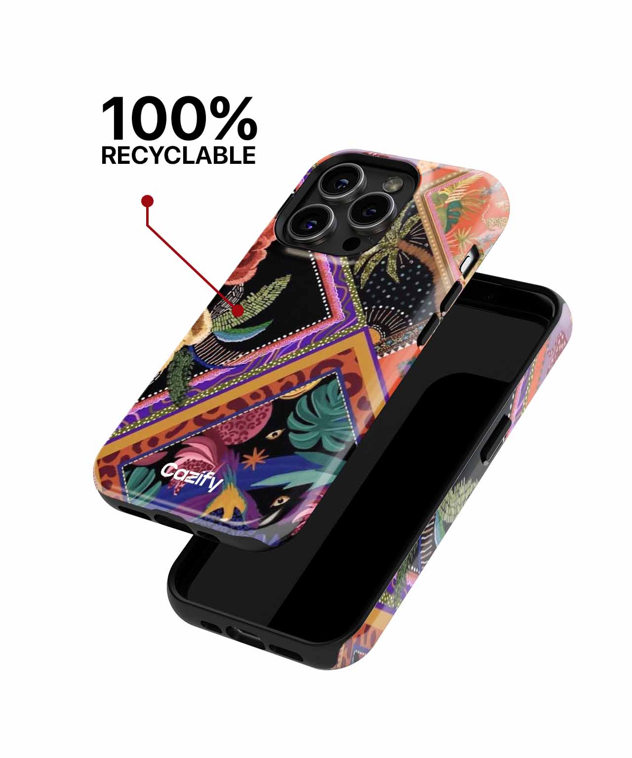 Vibrant Floral Jungle Party Vibes iPhone case Case Cazify - Delivery Canada