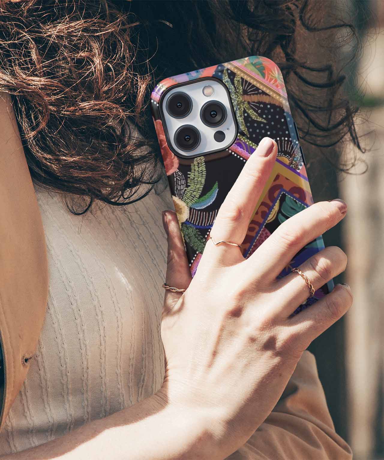 Vibrant Floral Jungle Party Vibes iPhone case Case Cazify - Delivery Canada